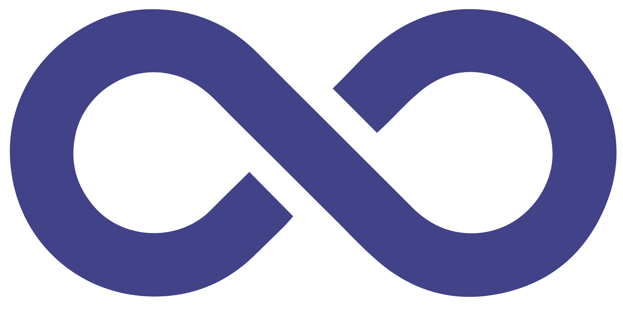 Unendlichkeitszeichen als Symbol für die Verbindung von Daten und Teams